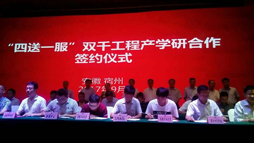 安徽“四送一服”双千工程要素对接会在宿州举办