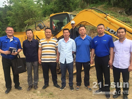 山重建机关爱客户市场走访活动走进湖北